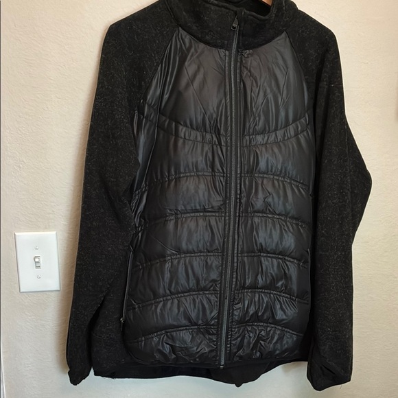 London Fog Black Quilted Puffer Jacket with Sporty Sleeves size XXL - Picture 1 of 5